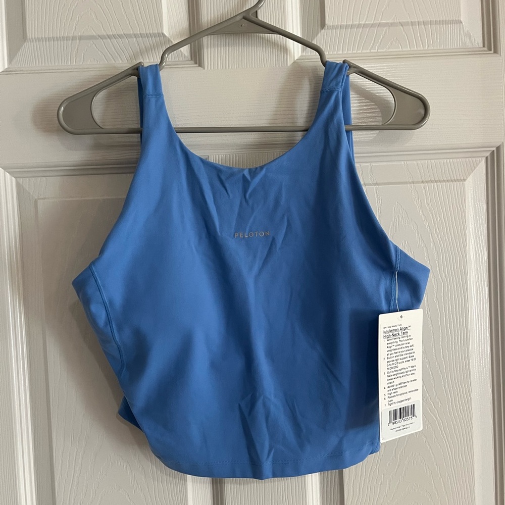 Lululemon Athletica Blue High-Neck Tank